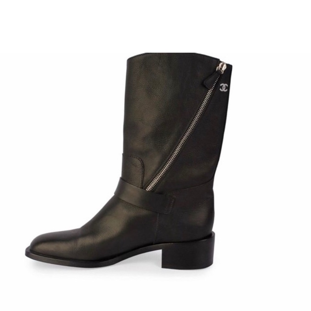 Chanel Motorcycle Boots